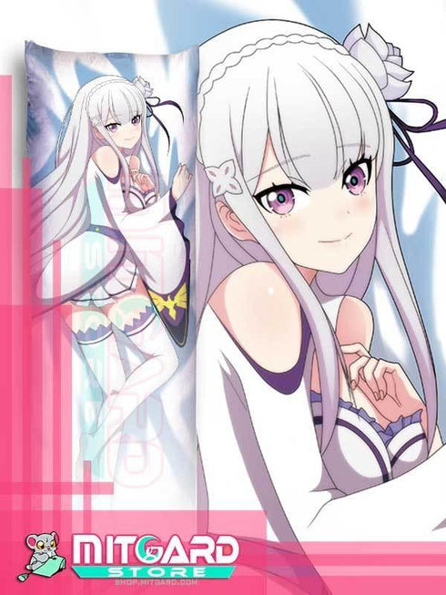 RE; ZERO Emilia Body pillow case Dakimakura - 3